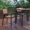 Flash Furniture Indoor/Outdoor Faux Teak Patio Chairs, PK2 2-XU-DG-HW6006-GG - alternate 1